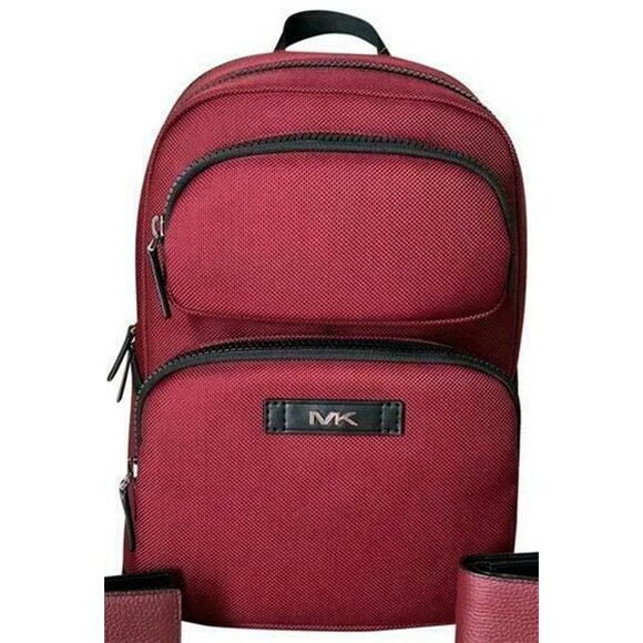 S Michael Kors Kent Sport Utility Large Merlot Backpack 37U1LKSC50 Red $448 - Picture 1 of 10